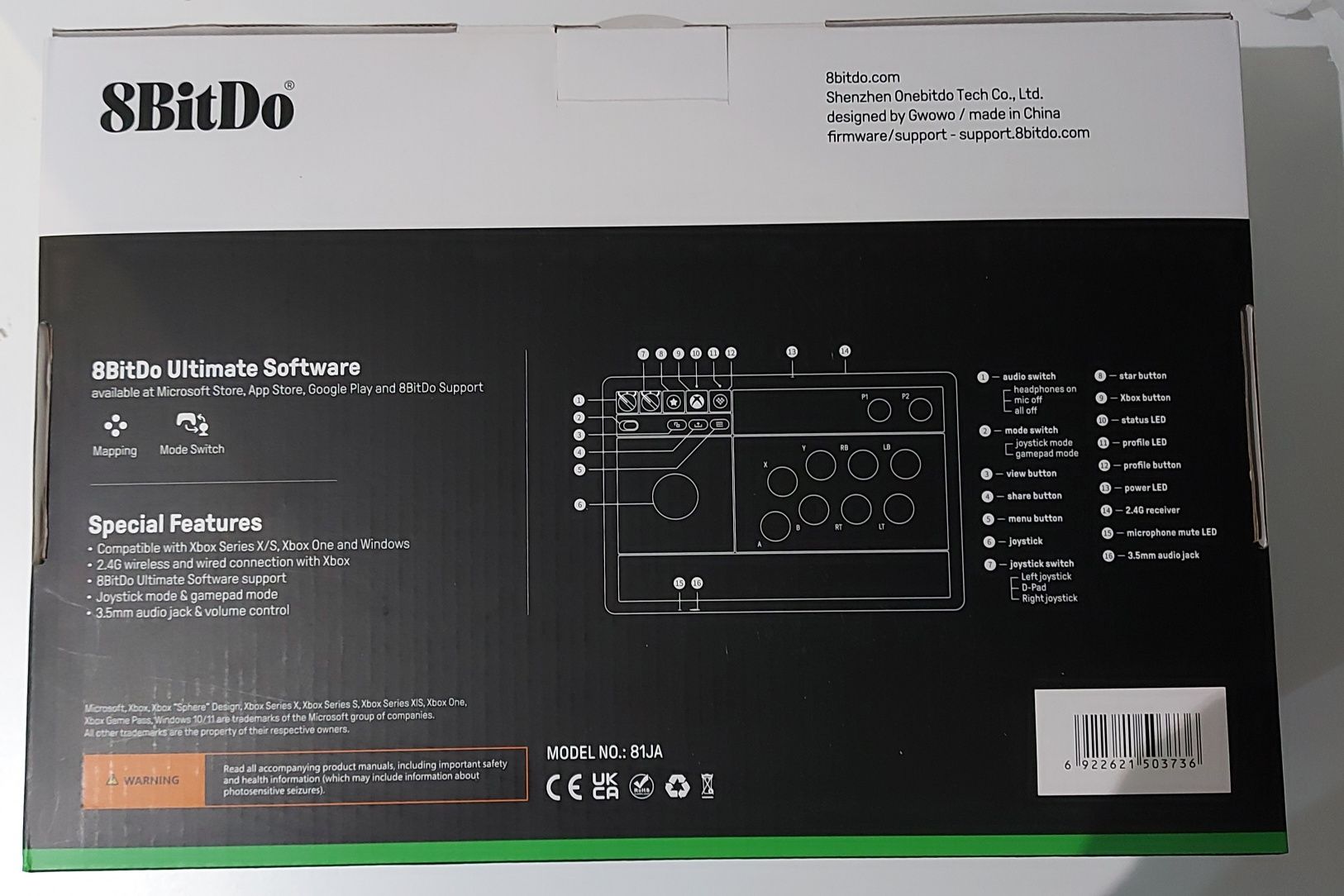 8BitDo Arcade Stick Xbox I PC