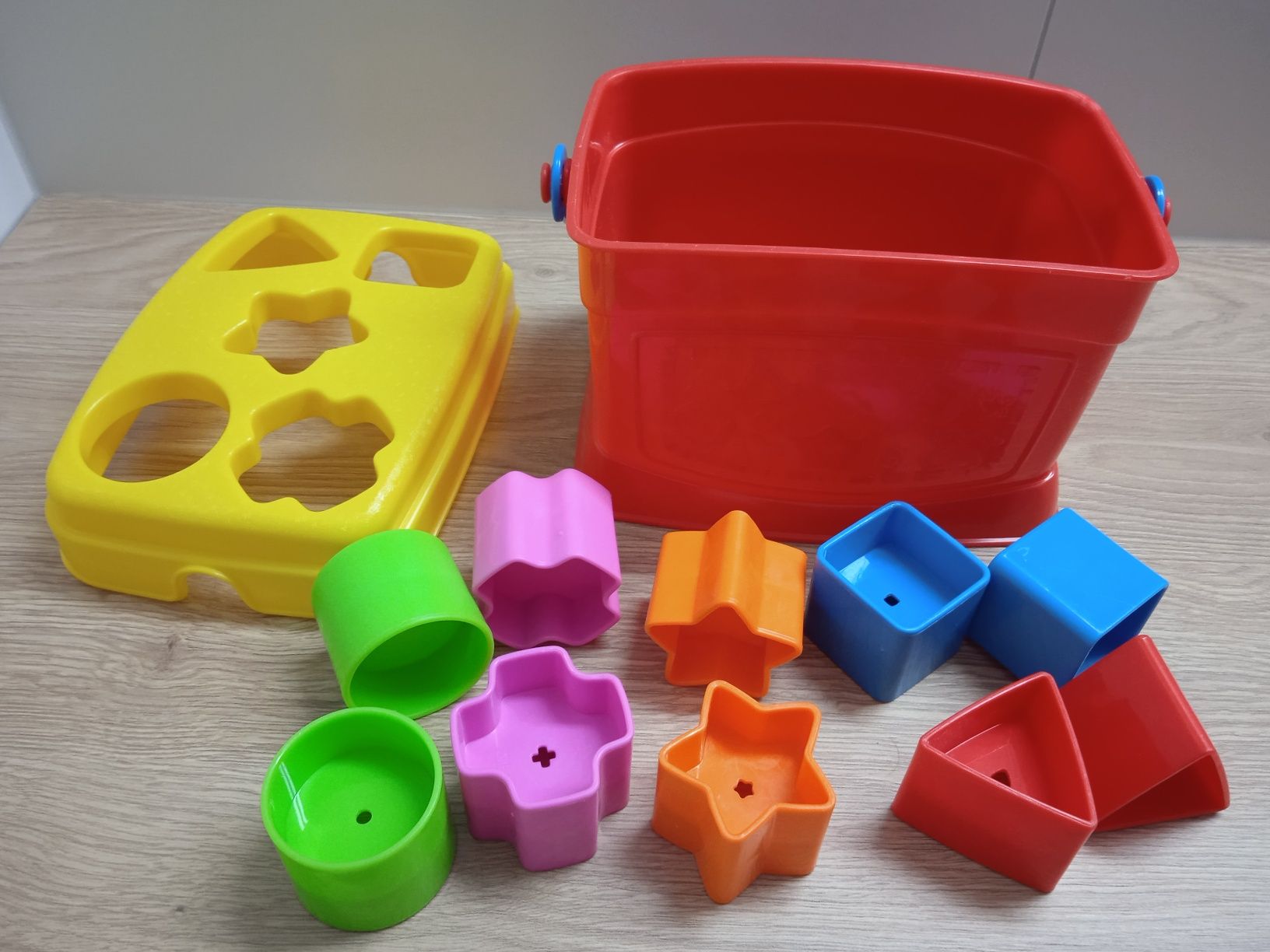 Sorter Fisher price wiaderko klocki