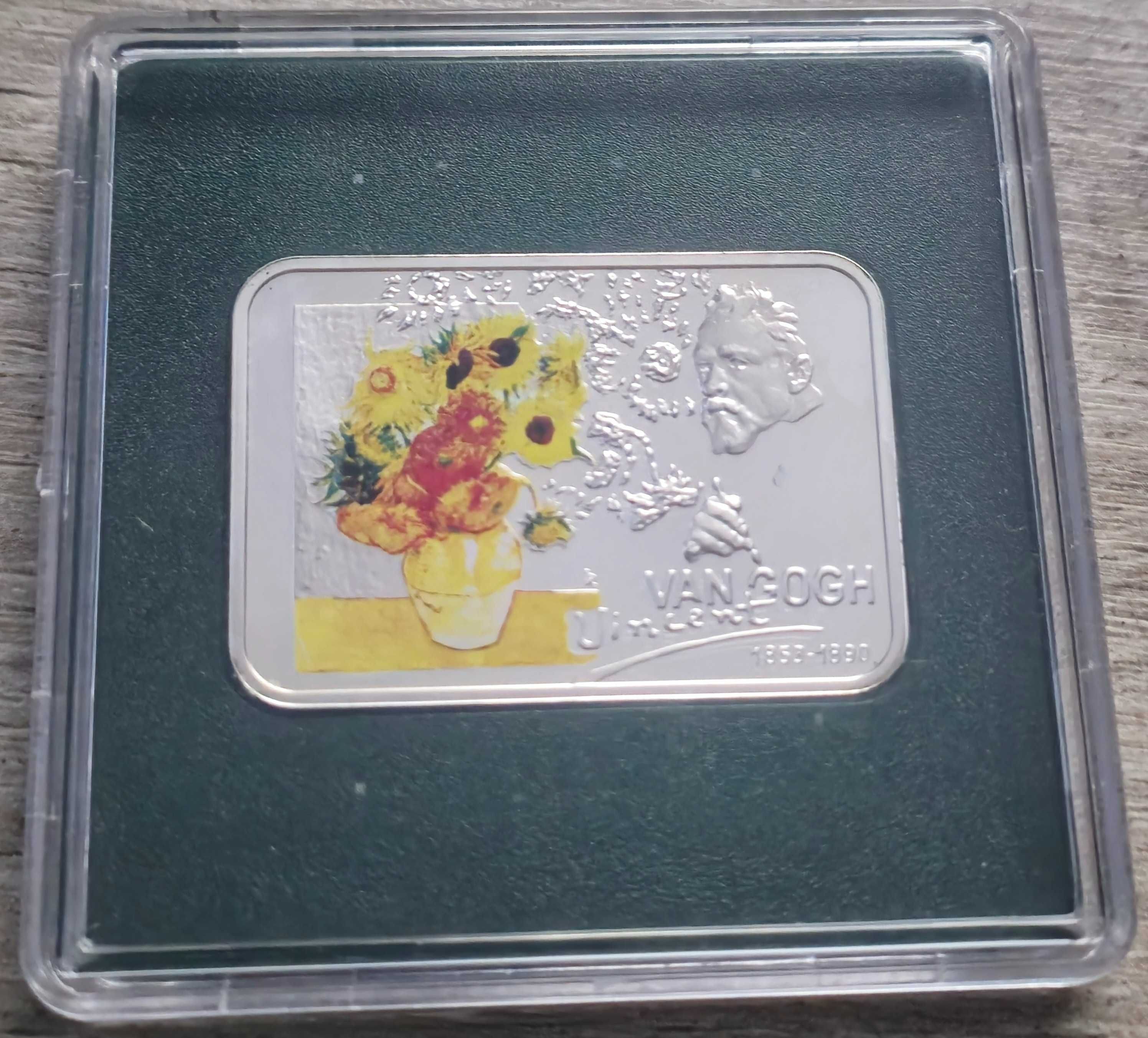1 dolar Van Gogh - Słoneczniki, Malarze Świata, certyfikat