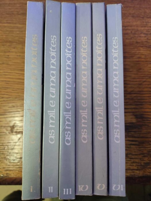 Livros 6 Vol. Mil e Uma Noites de Antoine Galland,editora Estampa 1976