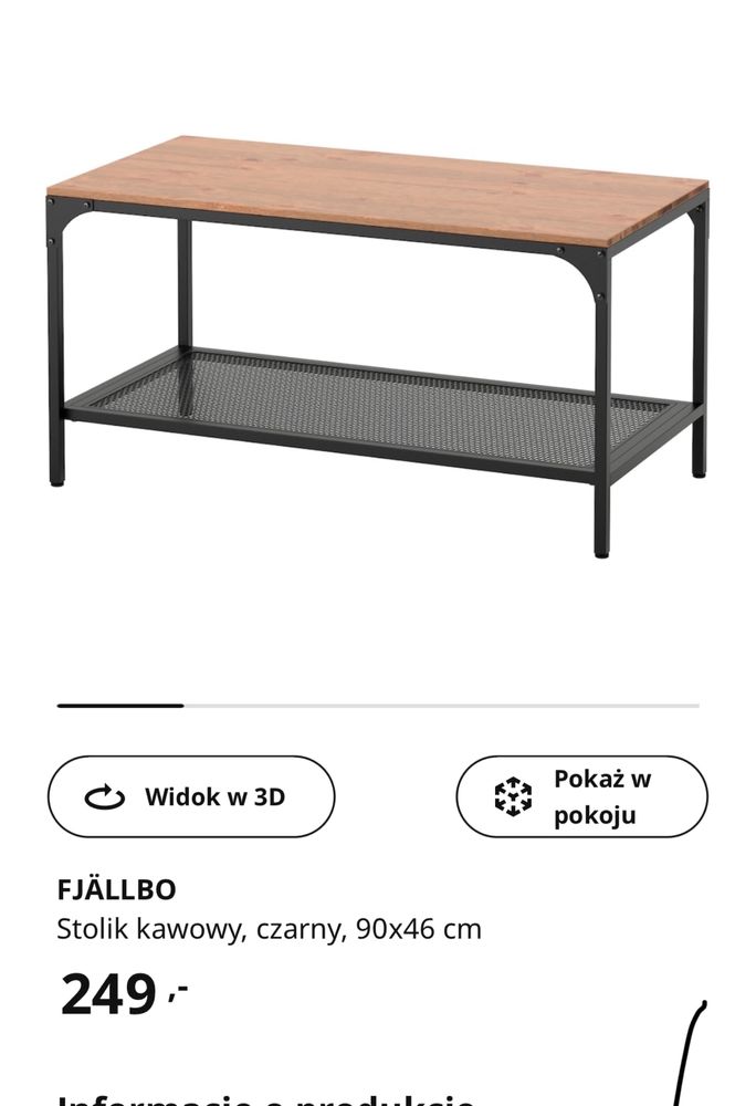 Stolik ikea fjallbo