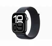 Apple Watch 10 GPS 46 mm Czarny z paskiem Spot Loop Nowy