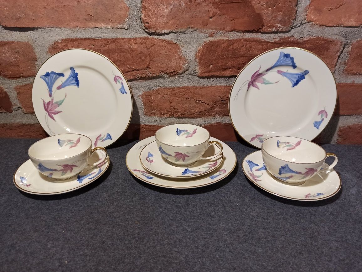 Porcelana Rosenthal KRONACH Else TRIO Elphenbei Goryczka Niebieska