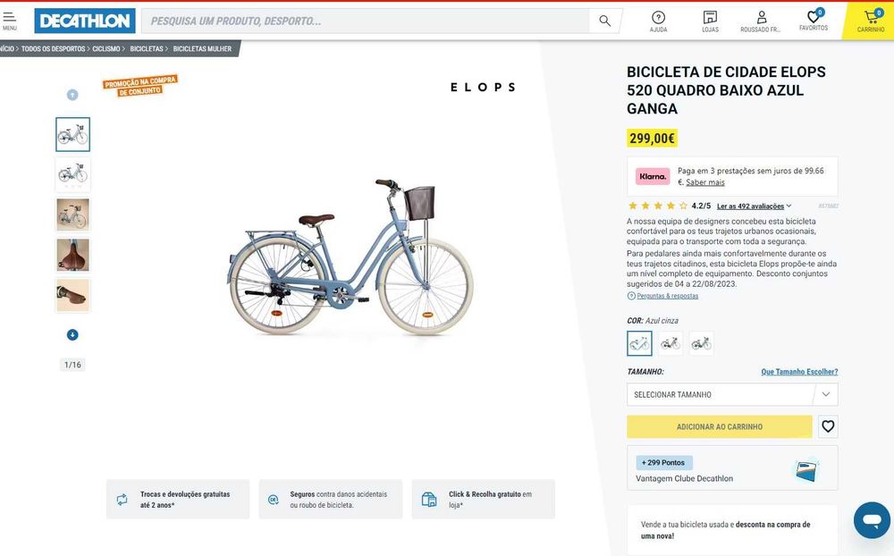 Bicicleta de Cidade BTWIN