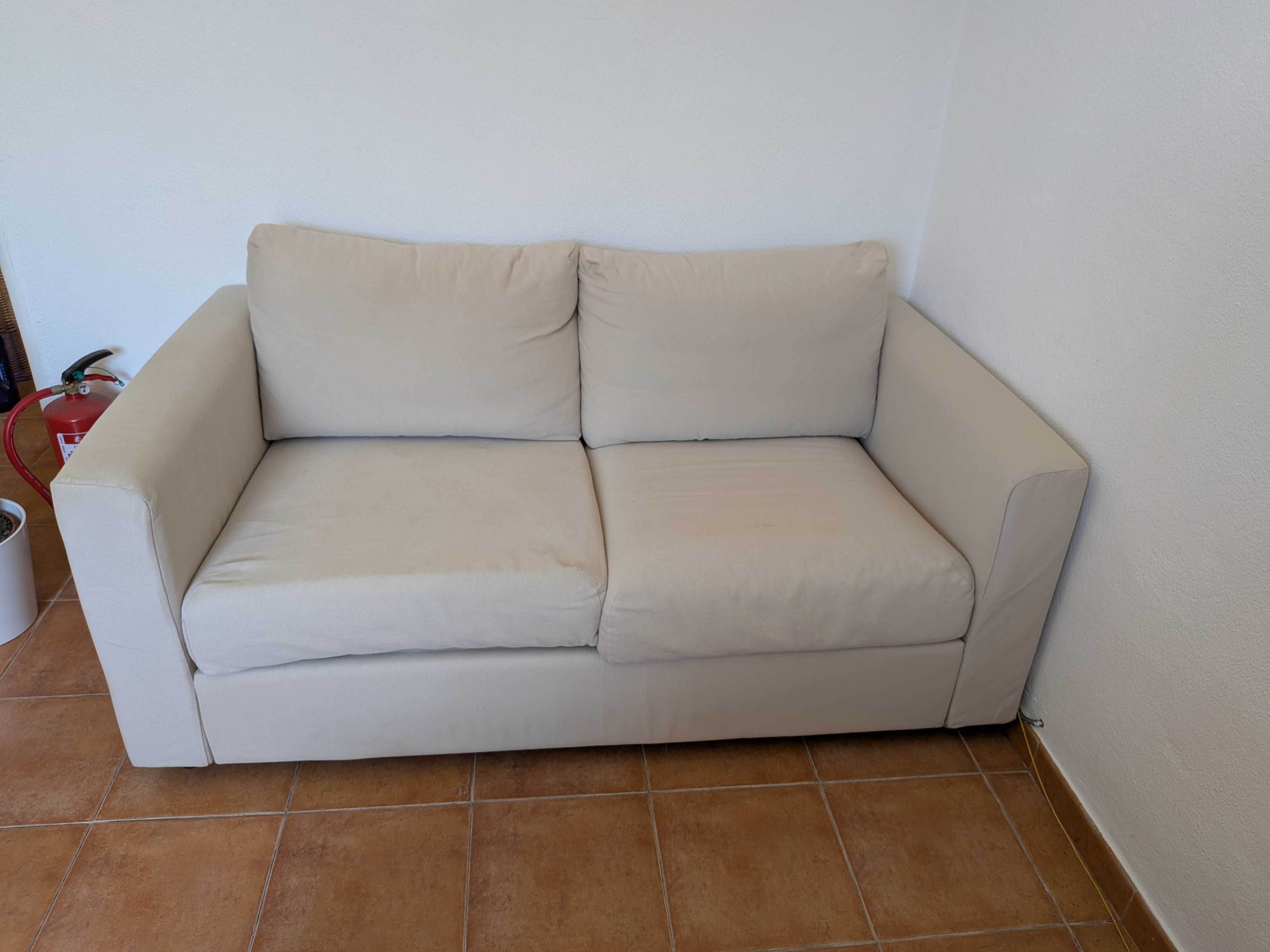 IKEA Vimle 2-seat and footstool