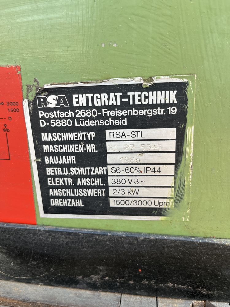 Szczotkarka do gratowania RSA STL – niemiecka jakość!