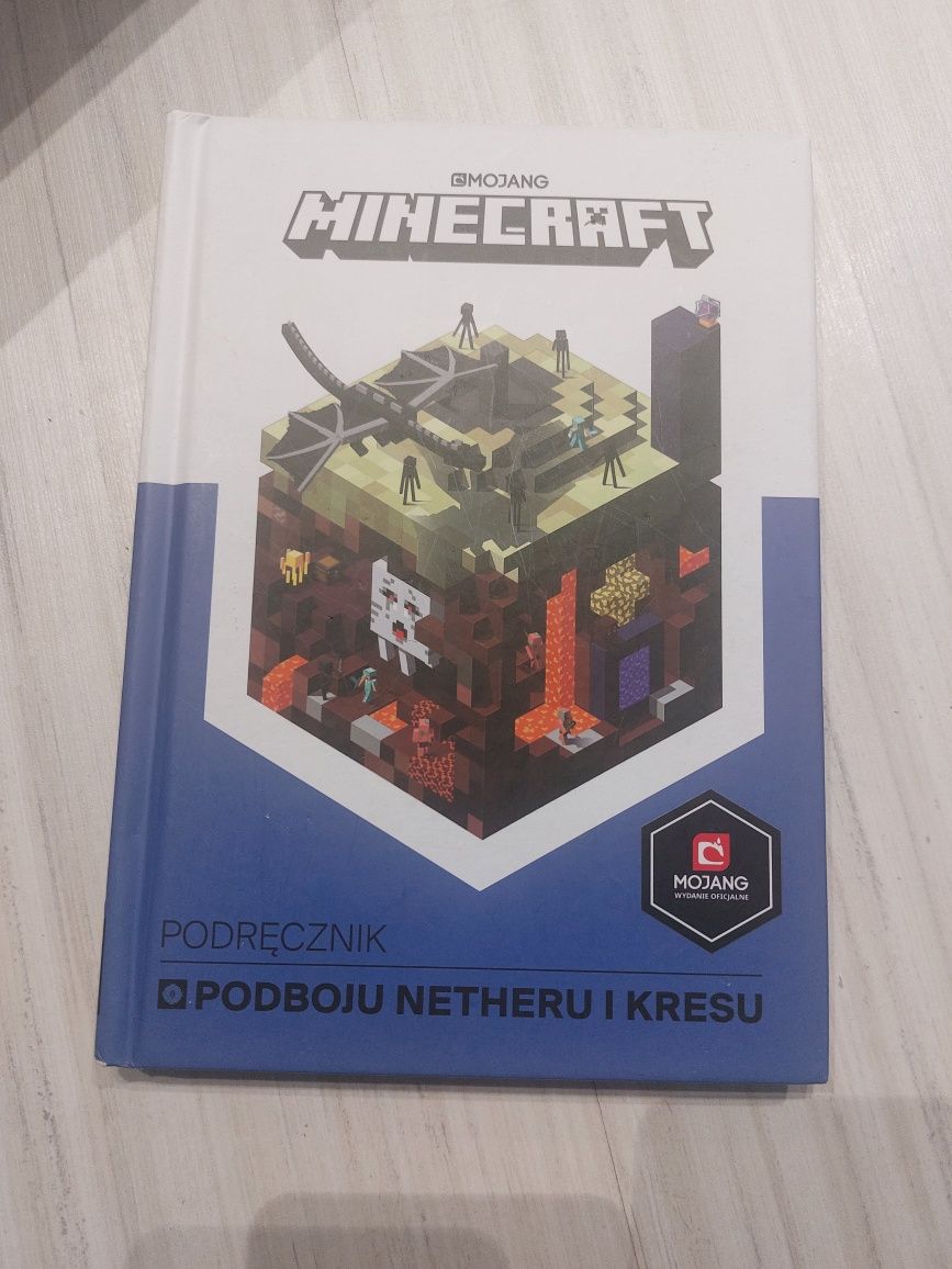 Książka minecraft Podręcznik podboju netheru i kresu