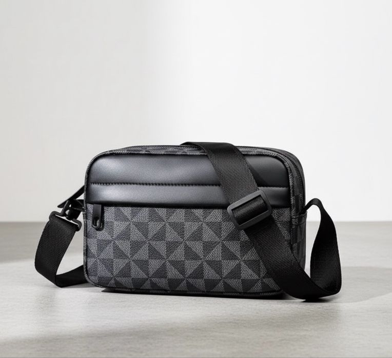 Мужская сумка (барсетка) через плече с узором