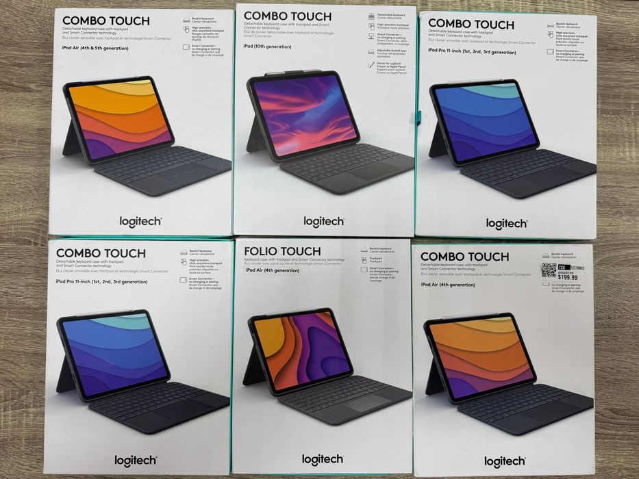 Клавіатура чохол з підсвіткою Logitech Combo Touch  Ipad 10.2" 2021