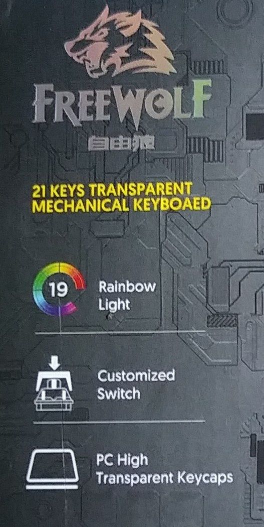 Klawiatura numeryczna LED RGB FREEWOLF