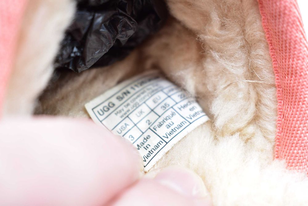 Kapcie UGG / skóra / wełna ( 35 )