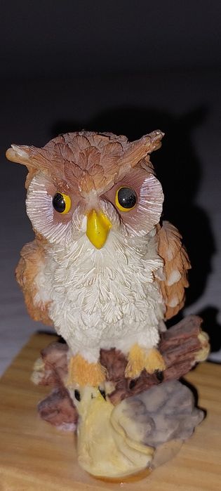 Figurka sowana podstawce drewno prezent szkoła symbol mądrości prezent