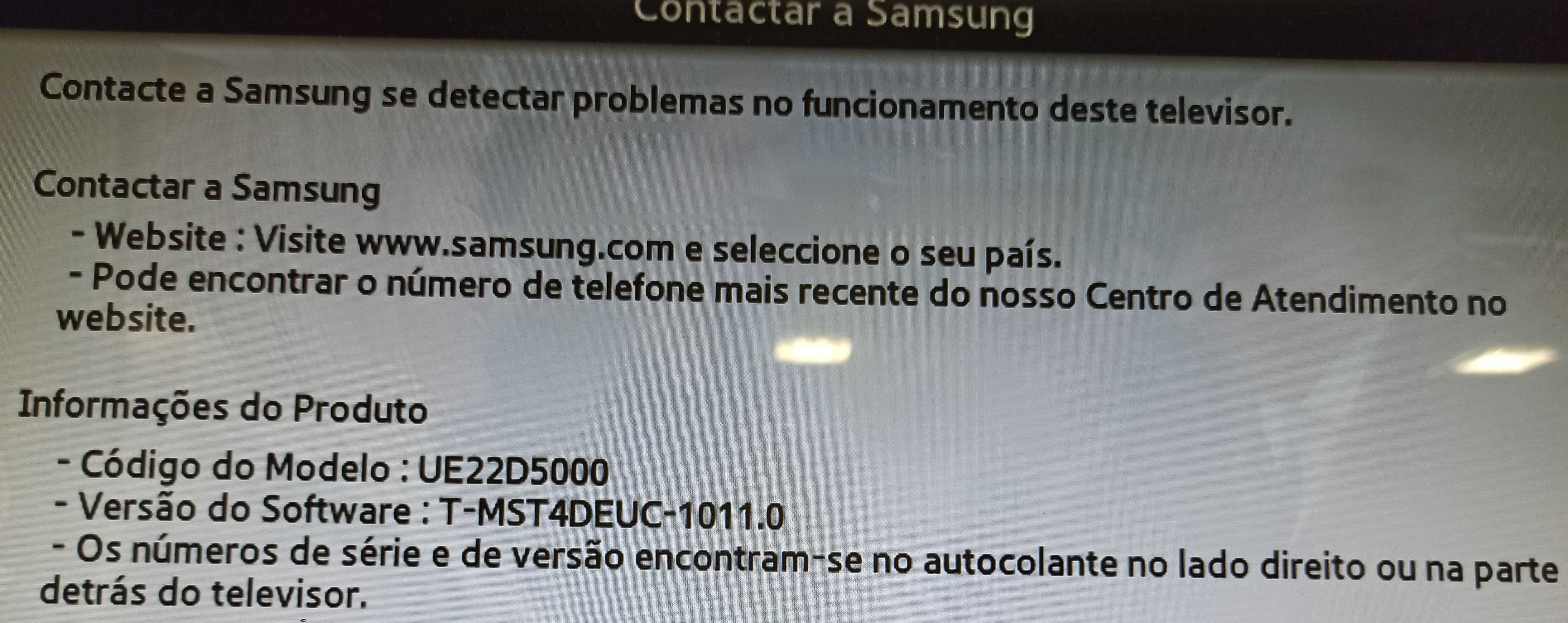 Samsung UE22D5000 FHD - televisão tv - vidro temperado - c/ peq avaria