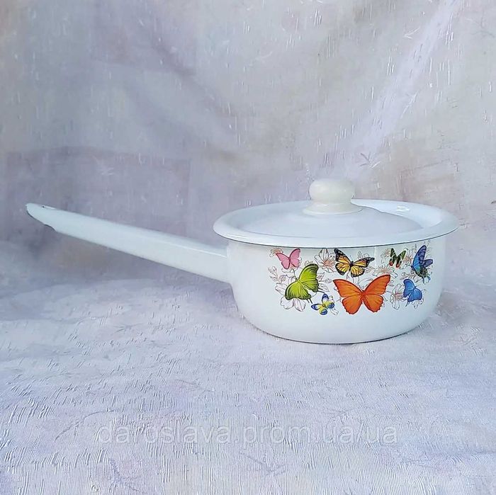 Ківш емальований Idilia (1,5 л), різні малюнки, НОВІ!