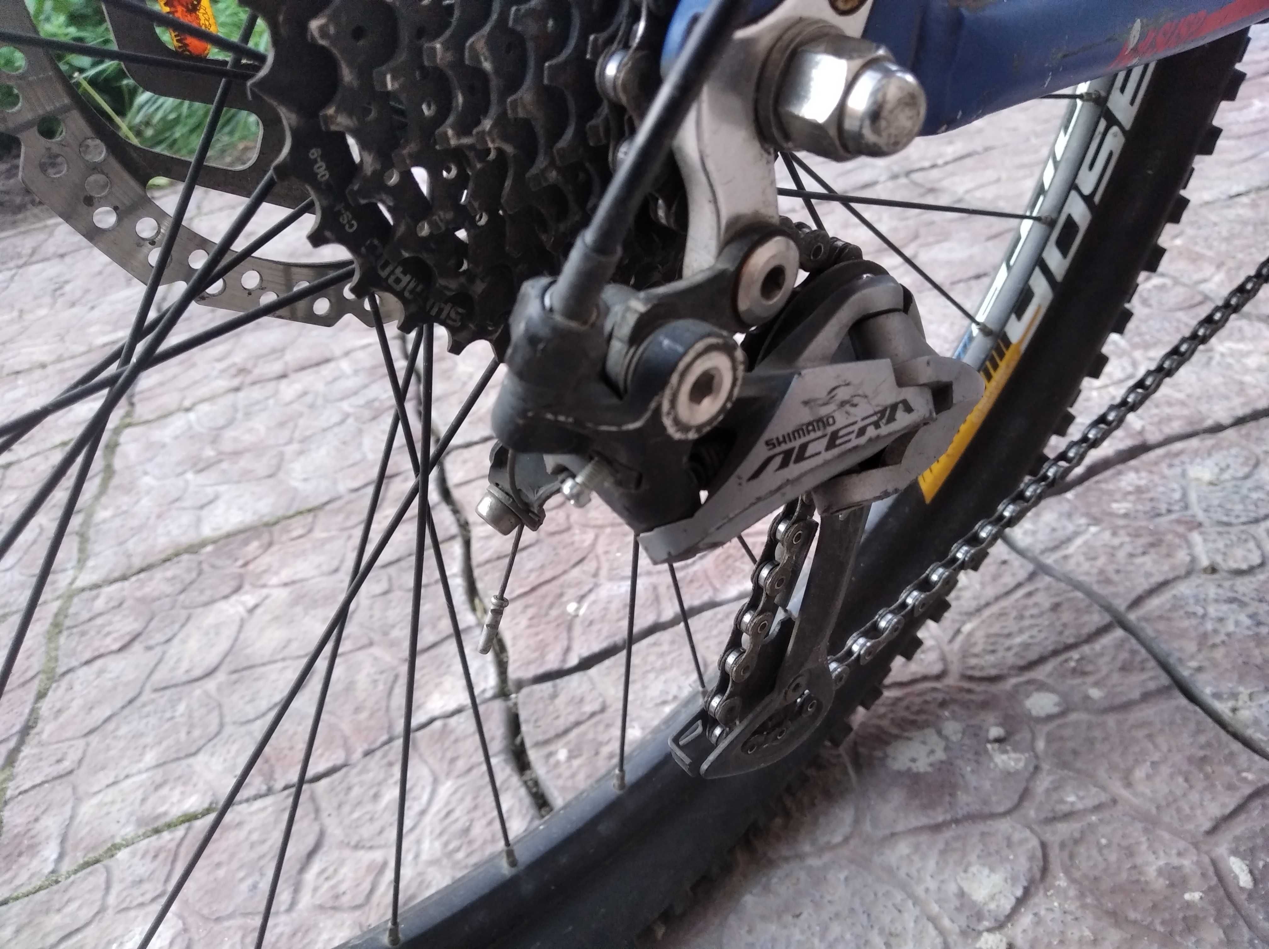 Велосипед двохпідвіс, навіска shimano altus, acera