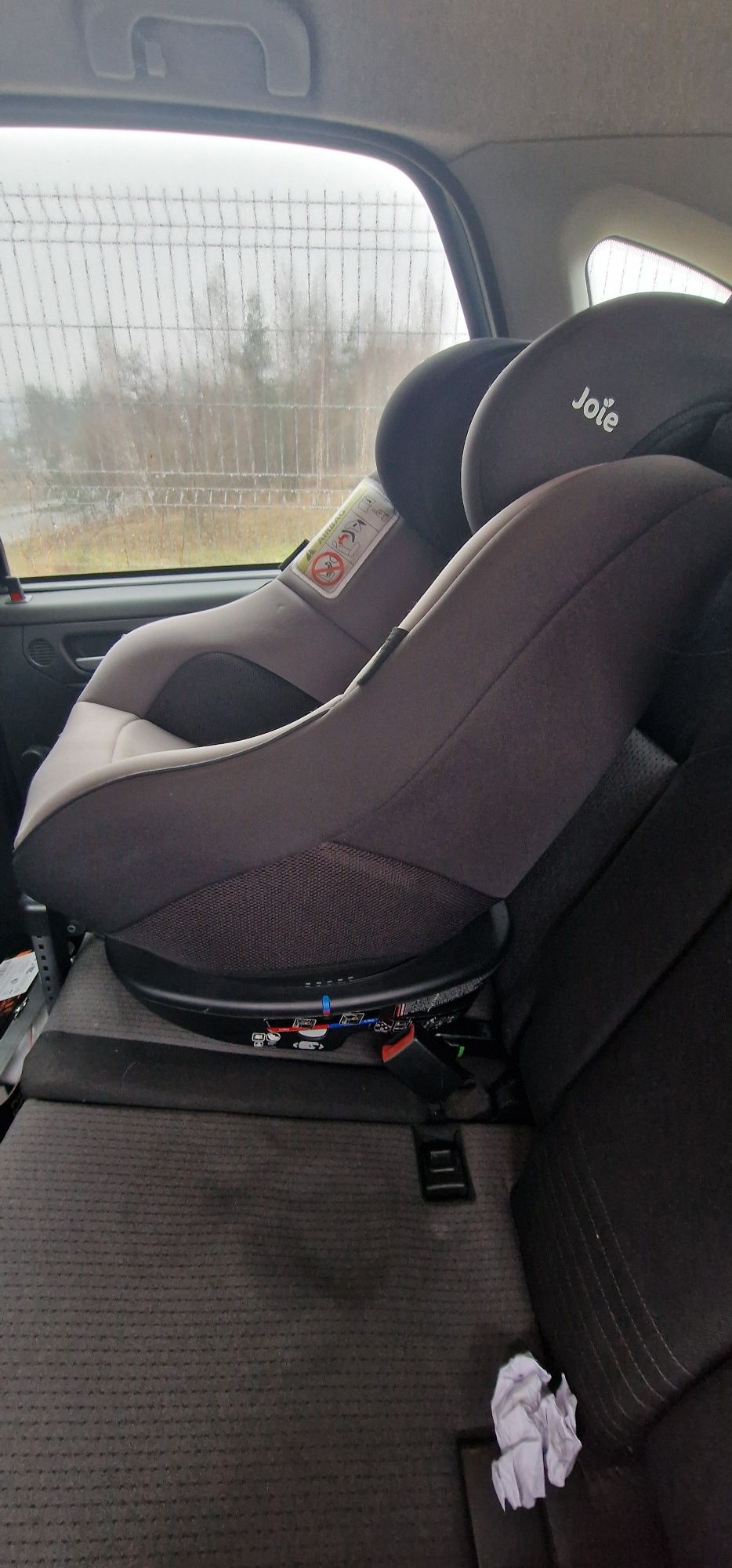 Fotelik Joie spin 360 0 - 18 kg  isofix szary obrotowy