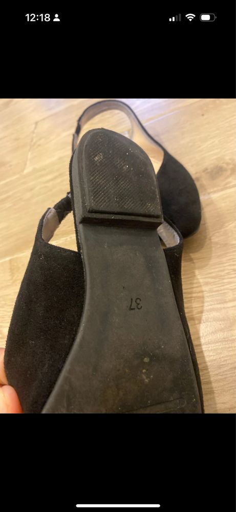Buty baleriny odkryta pięta VICES 37
