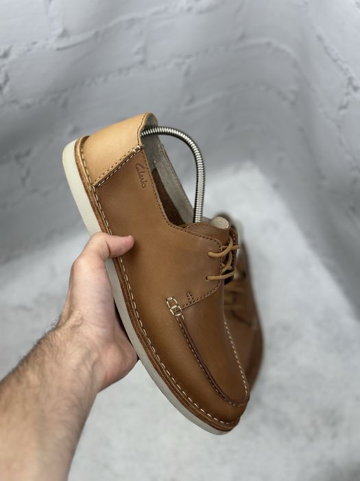 Чоловічі шкіряні кросівки туфлі Clarks 43p
