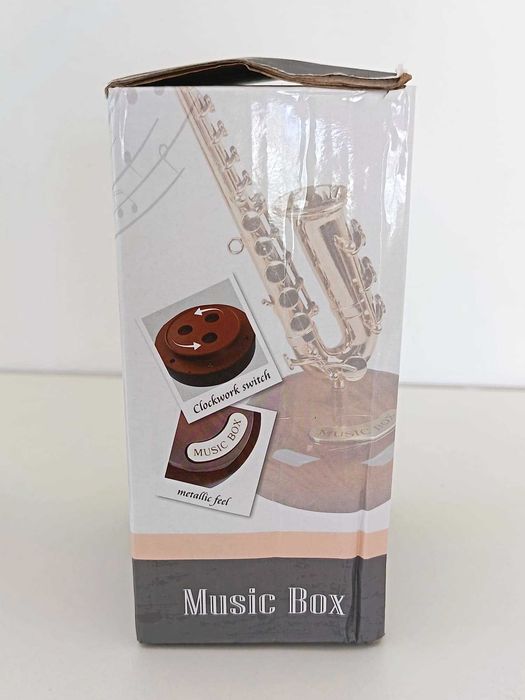 Caixa de música giratória - Harpa