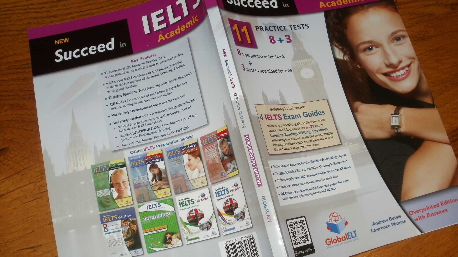 j. angielski- Succeed in IELTS Academic, English Grammar in Use i inne