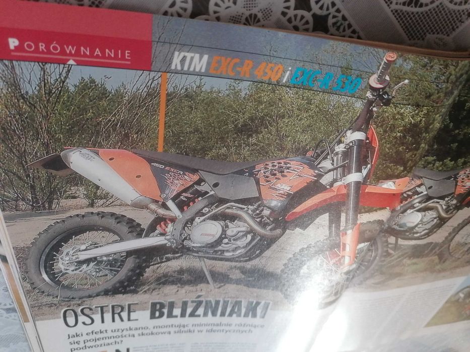 Gazeta Świat Motocykli 2007 11 Honda shadow varadero KTM EXC R 450 530