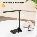 Lampa LED biurkowa TOPPLEE, ściemniana, bezprzewodowa, USB