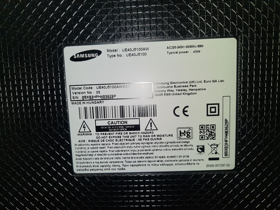 Телевізор Samsung UE40J5100AW 40 дюймів