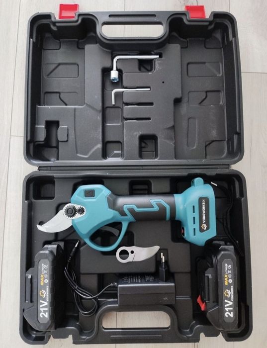 sekator nożyce akumulatorowy 18v gałęzie drzewa sad ogród krzewy