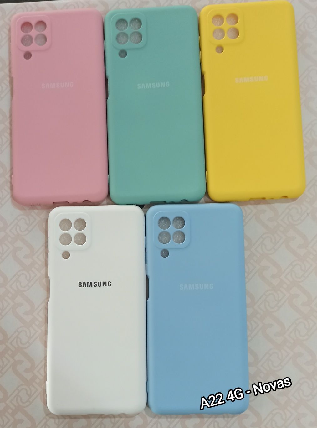 5 Capas Soft P/ Samsung Galaxy A22 4G - Novas - LIQUIDAÇÃO