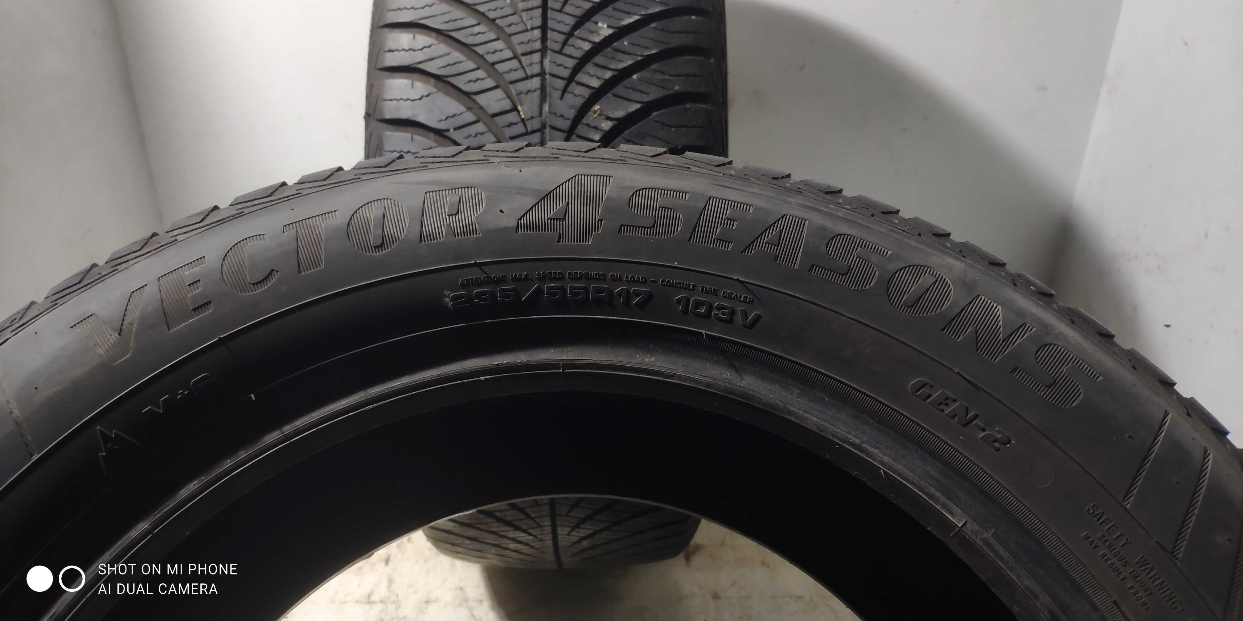 Opony Opona 235/55R17 GOODYEAR całoroczne para 2szt VECTOR 4seasons ge