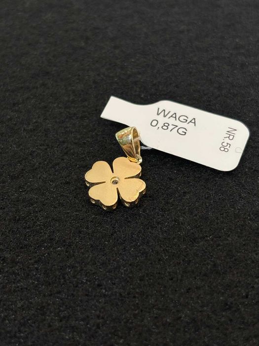 Piękna Nowa złota zawieszka P. 585 W. 0,87G NR 58 Best Mobile KRZY