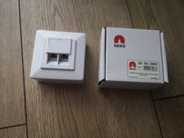 Gniazdo sieciowe 2XRJ45 Neku ekranowane natynkowe - podtynkowe fi 60mm