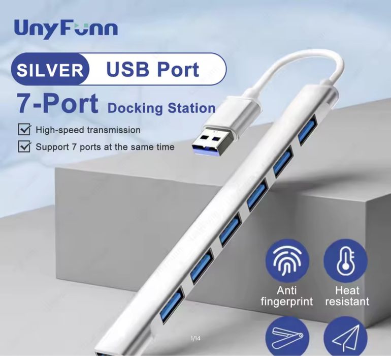 USB-хаб на 4 порти Gembird UHB-CM-U3P1U2P3-03