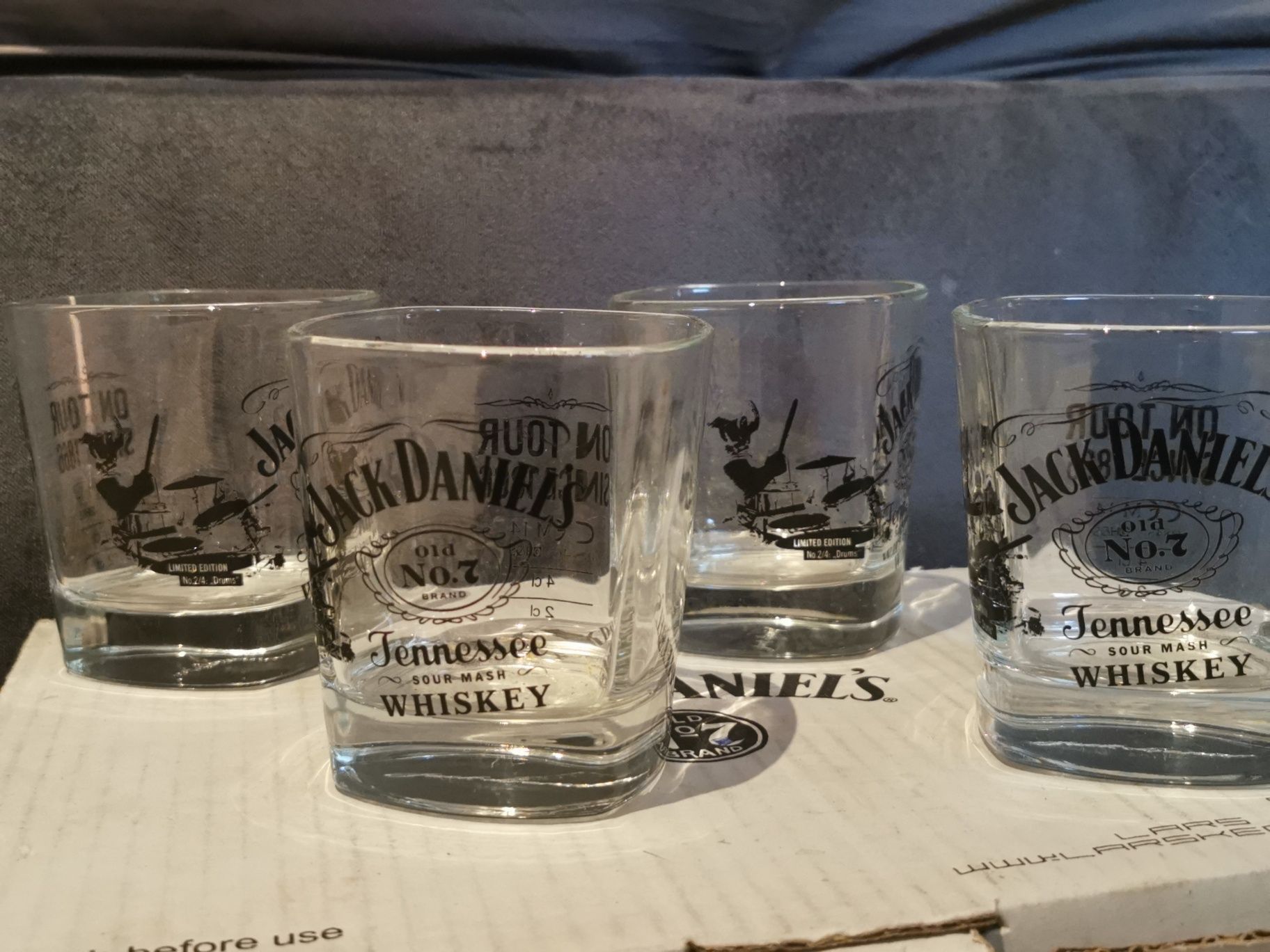 Jack Daniel's limitowane szklanki drums 4szt