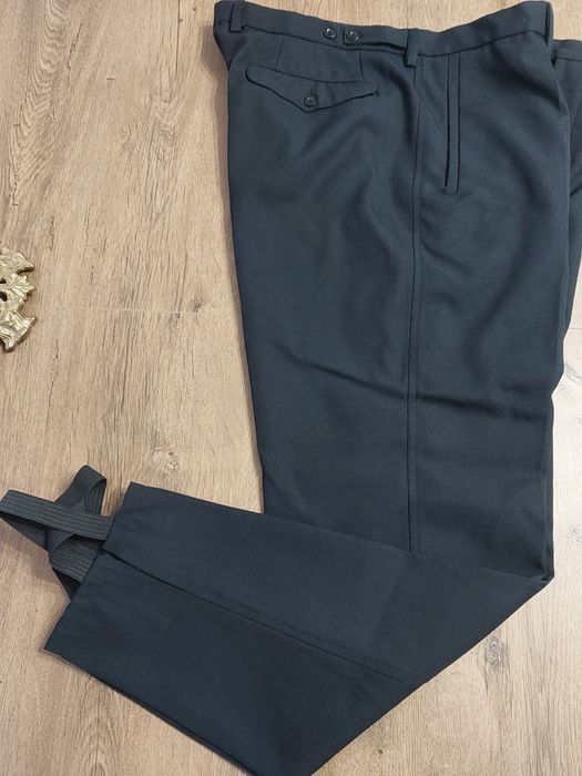 Spodnie reprezentacyjne gabardyna policja  czarne jak nowe