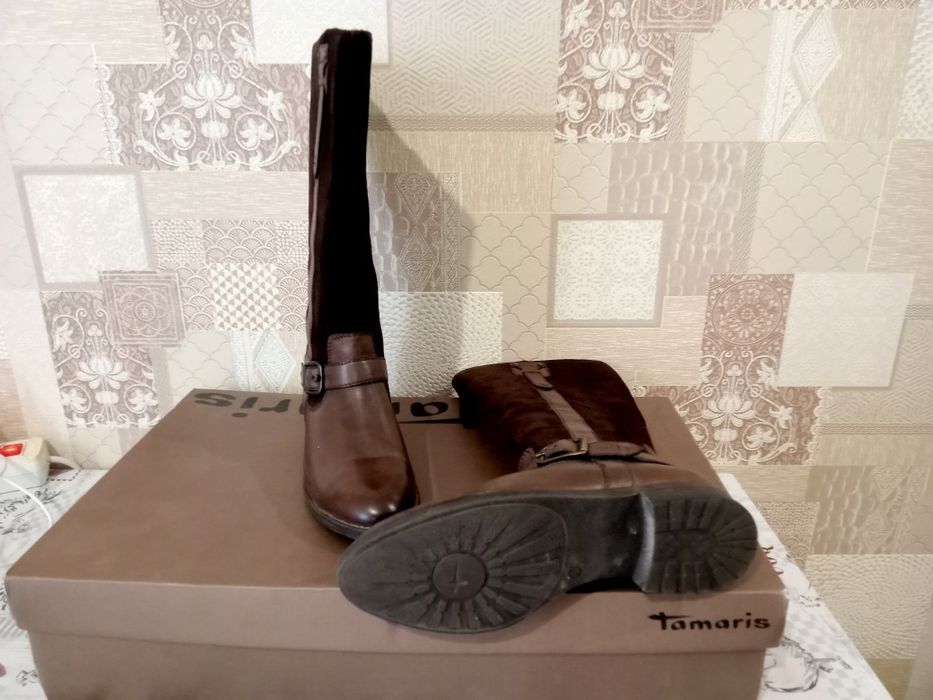 Сапоги Tamaris (кожа/замша)