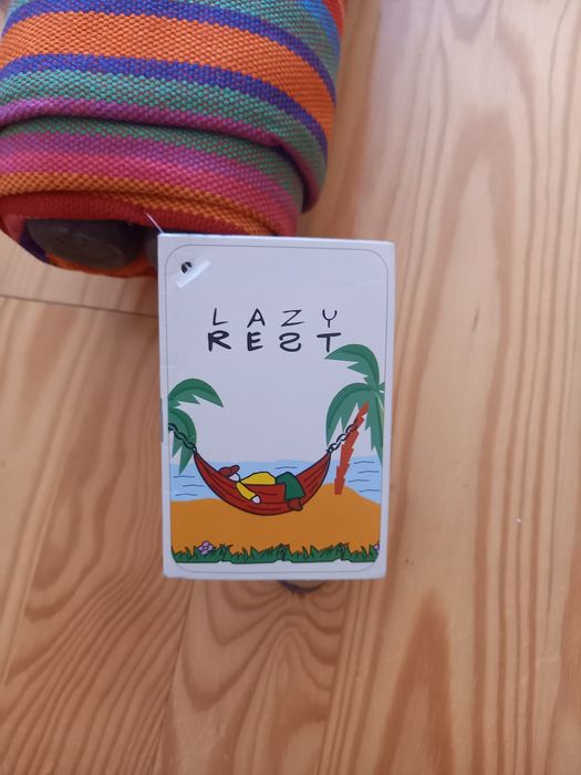 Hamak ogrodowy z drążkami