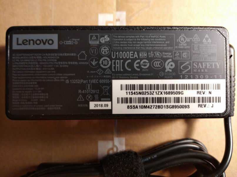 Lenovo 45N0254 (ADLX65NDC3A) 65W Oryginalny zasilacz