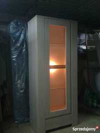 Witryna 1-drzwiowa z oświetleniem 74 cm Nowa