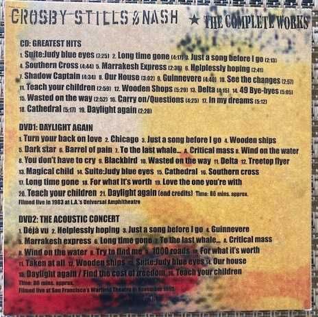 Crosby, Stills & Nash – ''The Complete Works" (1 CD+ 2DVD) Digipak