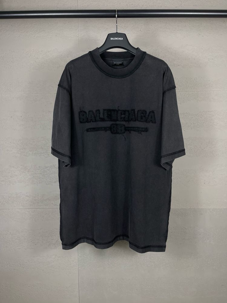 CHROME HEARTS футболка мужская оверсайз черная с розовым унисекс