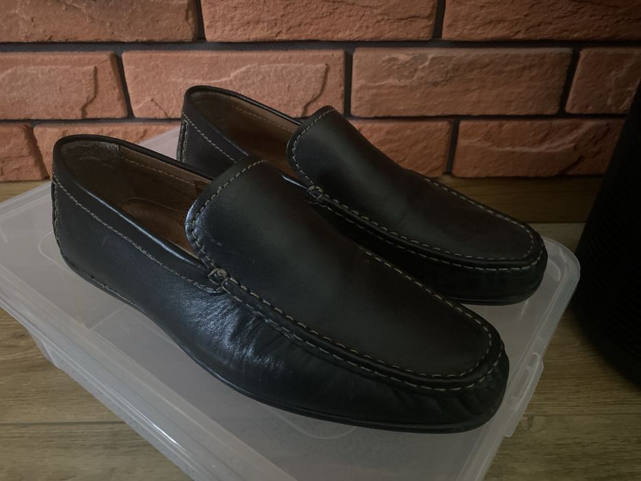 Bata skorzane  mokasyny meskie BATA 43