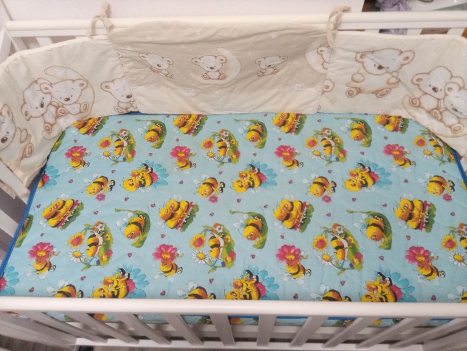 Кроватка детская "Верес "Соня"+матрас+балдахин+бортик