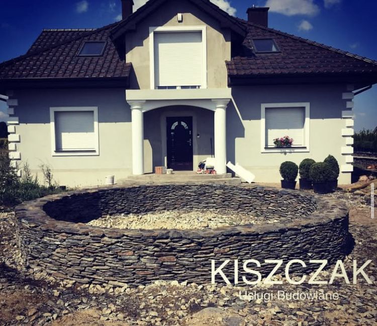 Mury z łupka, Ogrodzenie, kamień naturalny, mury oporowe, kamień