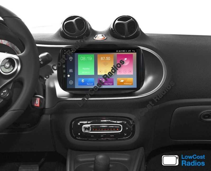 (SALDOS 2025) Rádio SMART 451 e 453 | GPS ANDROID 15 BT USB APPS WIFI