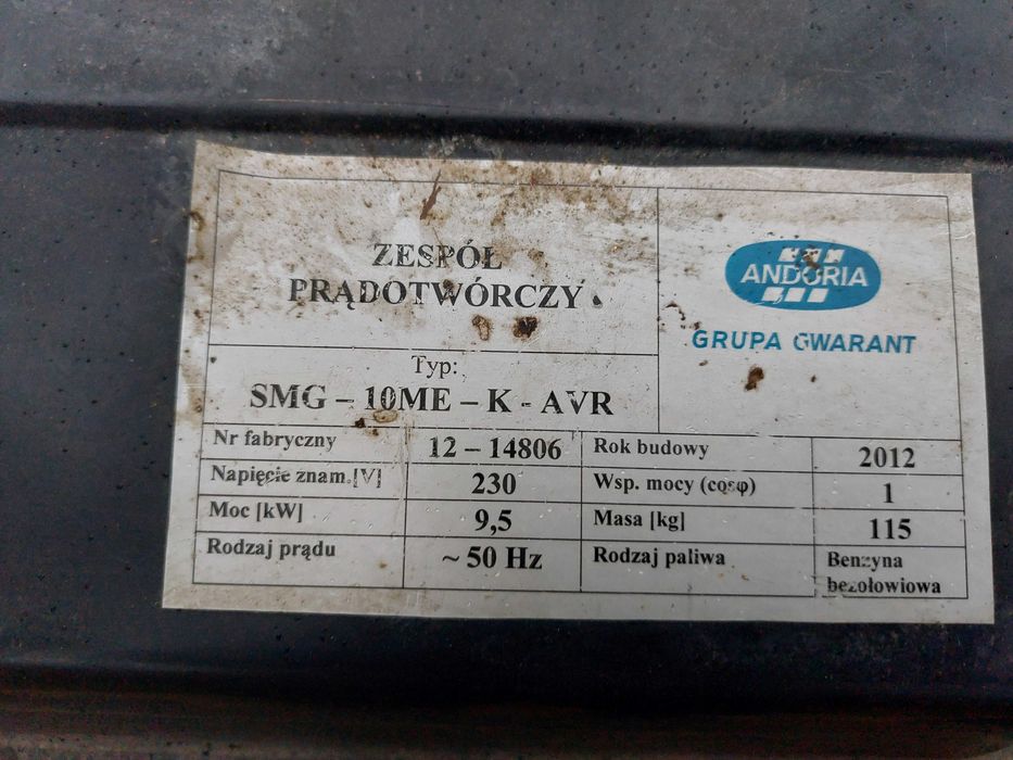 Sprzedam agregat prądotwórczy
