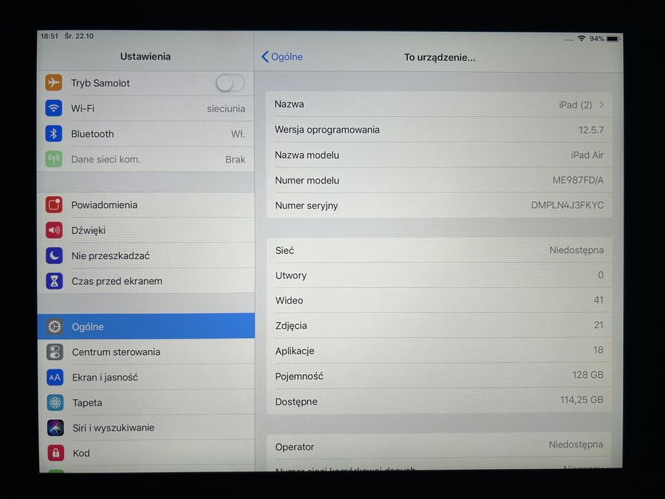 Apple iPad Air A1475 32GB