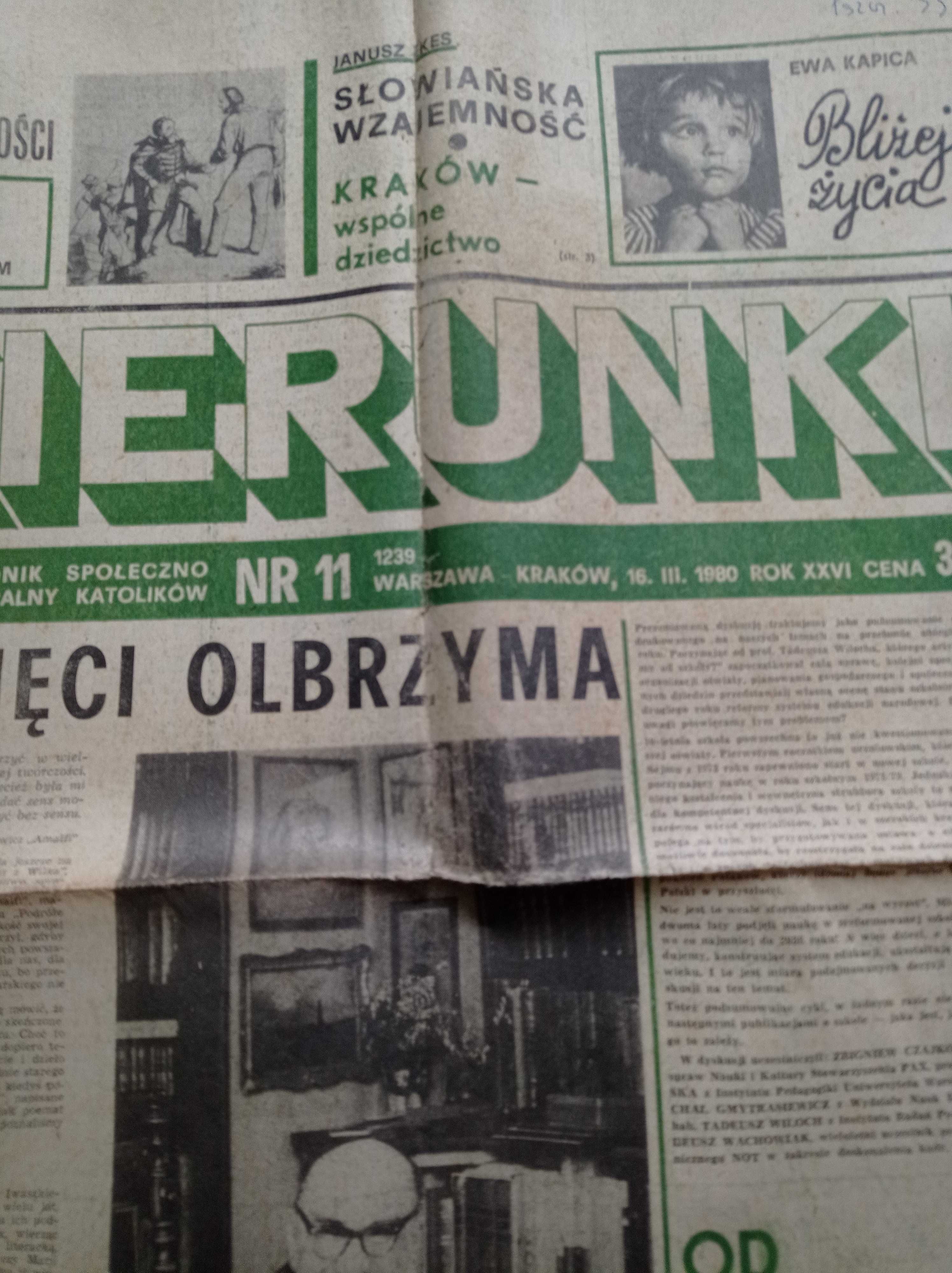 Kierunki tygodnik nr 11 / 1980; 16 marca 1980