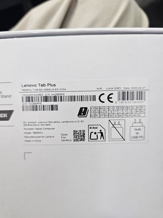 Lenovo tab plus..256/8gb