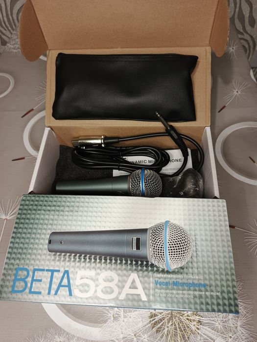 BETA 58A. Суперкардіоїдний динамічний вокальний мікрофон.